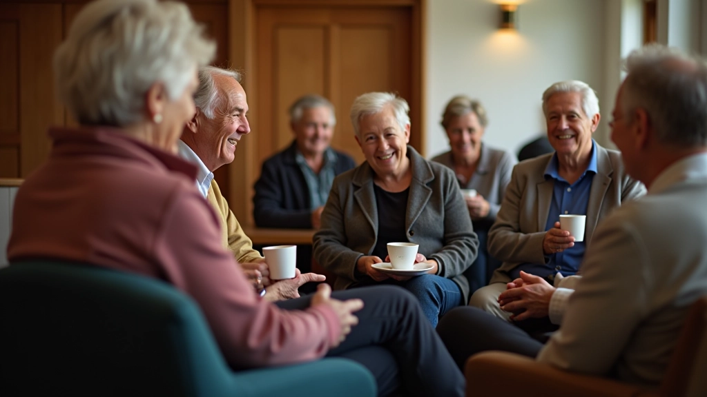 Social wellness group meeting