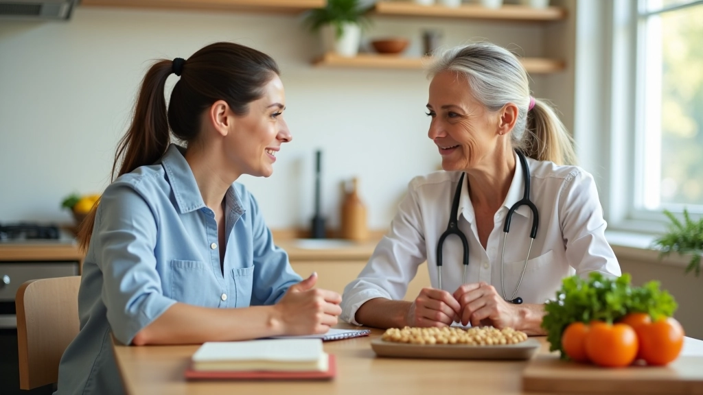 Registered dietitian discussing nutrition and energy for active adults